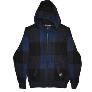 NWT LG * Mens Zip Front Knit Sweater with Hoodie * Rocawear